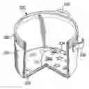 Fig. 01 - Potty trainer liner with colored radiating material