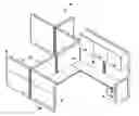 Fig. 01 - Partition panel covering attachment assembly