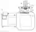 Fig. 01 - Adhesive tape applying machine for use with a stretch wrapper