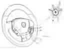 Fig. 01 - Vehicle with a vehicle dynamic performance selection switch on the steering wheel
