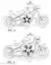 Fig. 03 - Radial engine powered motorcycle