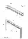 Fig. 04 - Equipped cabinet bench, for laboratories, provided with cantilevered service-holder channel, fixable in different positions