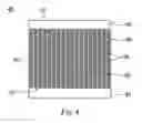 Fig. 04 - Patterned Electrical Foil Heater Element Having Regions with Different Ribbon Widths