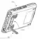 Fig. 01 - Portable terminal device having supporting leg