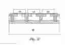 Fig. 09 - Contactless uniform-tunneling separate p-well (CUSP) non-volatile memory array architecture, fabrication and operation