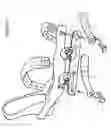 Fig. 03 - Retractable snow pole and snowboard binding combination