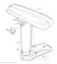 Fig. 01 - Position structure for a level-adjustable armrest