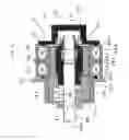 Fig. 03 - Linear actuator having mechanism for stopping linear movement of output shaft without touching rotor