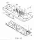 Fig. 07 - Computer keyboard assembly having separable top and bottom modules