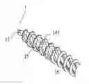 Fig. 01 - Screw with ridges and grooves between threads on shank