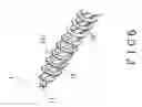 Fig. 07 - Screw with ridges and grooves between threads on shank