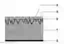 Fig. 01 - FLOORING TILE PRODUCIBLE BY CONTINUOUS PROCESS AND HAVING THREE-DIMENSIONAL EFFECT, AND PROCESS FOR PREPARING THE SAME