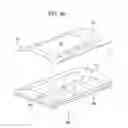 Fig. 19 - Ultrasound emitting device comprising a head frame