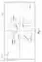 Fig. 02 - Universal installation template and method of use for placement of in-wall or in-ceiling speakers