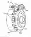 Fig. 01 - Worm-gear assembly having a pin raceway