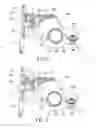 Fig. 08 - Quick-release hanging-plate latch structure for an article bag or basket on a bicycle handle bar