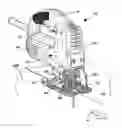 Fig. 01 - Power tool having means for removing debris from workpiece