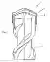 Fig. 01 - Drilling tool with a cutting element that is configured as a plate or head