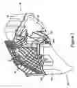 Fig. 04 - Integral engine utility assembly for an automotive vehicle having a battery tray, coolant reservoir and vacuum reservoir