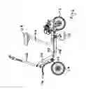 Fig. 07 - Suspension apparatus for a wheeled vehicle utilizing offset frame with torsion shock absorber