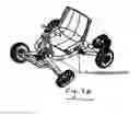 Fig. 08 - Suspension apparatus for a wheeled vehicle utilizing offset frame with torsion shock absorber