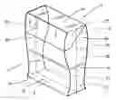 Fig. 01 - Folded blank for the manufacture of a rigid wrapper