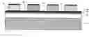 Fig. 01 - Method and structure to process thick and thin fins and variable fin to fin spacing