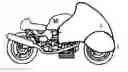 Fig. 01 - Aerodynamic hemisphere and socket motorcycle fairing
