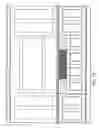 Fig. 15 - Display cabinet with modular slide door