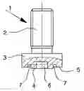 Fig. 01 - Fastening element for friction-welding to a flat component