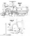 Fig. 02 - Front-loadable refuse container having side-loading robotic arm with motors and other mass mounted at rear of container and use of same with front-loading waste-hauling vehicle having hydraulic front forks or other retractably engageable lift means