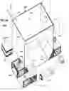Fig. 08 - Front-loadable refuse container having side-loading robotic arm with motors and other mass mounted at rear of container and use of same with front-loading waste-hauling vehicle having hydraulic front forks or other retractably engageable lift means