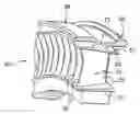 Fig. 01 - Assembly of sectorized fixed stators for a turbomachine compressor