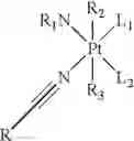 Fig. 13 - Platinum complexes with mononitrile-containing ligands