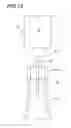Fig. 10 - Motorized vacuum/pressure pump and stopper