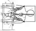 Fig. 01 - Center robotic arm with five-bar spherical linkage for endoscopic camera