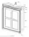 Fig. 04 - Combined sealing systems for pivoting door/window