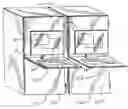 Fig. 01 - System and method for providing access to the keyboard and display assembly of rack mounted computing systems when the rack door remains closed