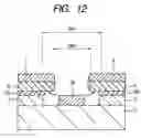 Fig. 13 - Method for forming patterns on a semiconductor device using a lift off technique