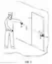 Fig. 02 - Electronic access control handle set for a door lock