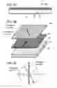 Fig. 04 - Display device having stacked polarizers that differ in degrees of light absorbing bands and that are between a pair of protective layers such that no protective layer is located between the stacked polarizers