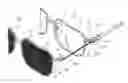 Fig. 01 - Pivotally openable type spectacles and sunshade-clip assembly