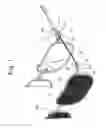 Fig. 02 - Pivotally openable type spectacles and sunshade-clip assembly