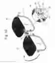 Fig. 14 - Pivotally openable type spectacles and sunshade-clip assembly