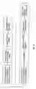 Fig. 08 - Reticle for use in rapid determination of average intrafield scanning distortion having transmissivity of a complementary alignment attribute being different than the transmissivity of at least one alignment attribute