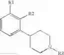 Fig. 15 - Disubstituted phenylpiperidines as modulators of dopamine and serotonin neurotransmission