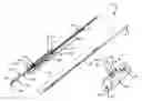Fig. 01 - Biopsy device with replaceable probe incorporating static vacuum source dual valve sample stacking retrieval and saline flush