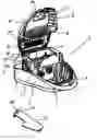 Fig. 01 - Vacuum cleaner comprising a cable compartment