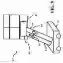 Fig. 10 - Apparatus and method for using a compressed air flow and a vacuum to clean surfaces