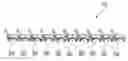 Fig. 01 - Array of clips and a method of installation of said clips